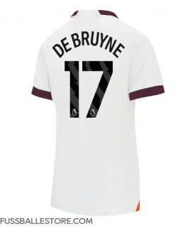 Günstige Manchester City Kevin De Bruyne #17 Auswärtstrikot Damen 2023-24 Kurzarm